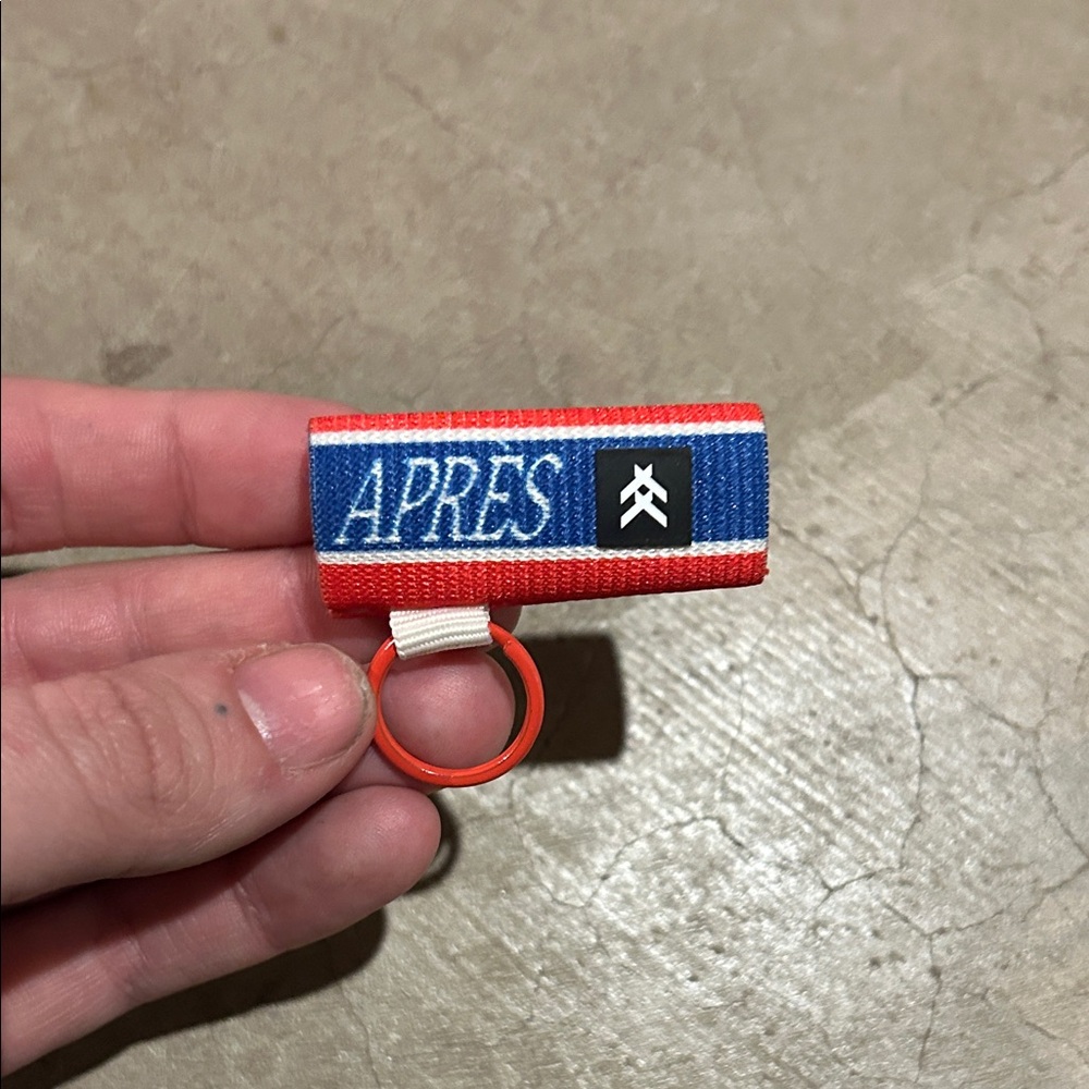 Thread Wallet Chapstick holder Vibrant Red Keychain Accessory